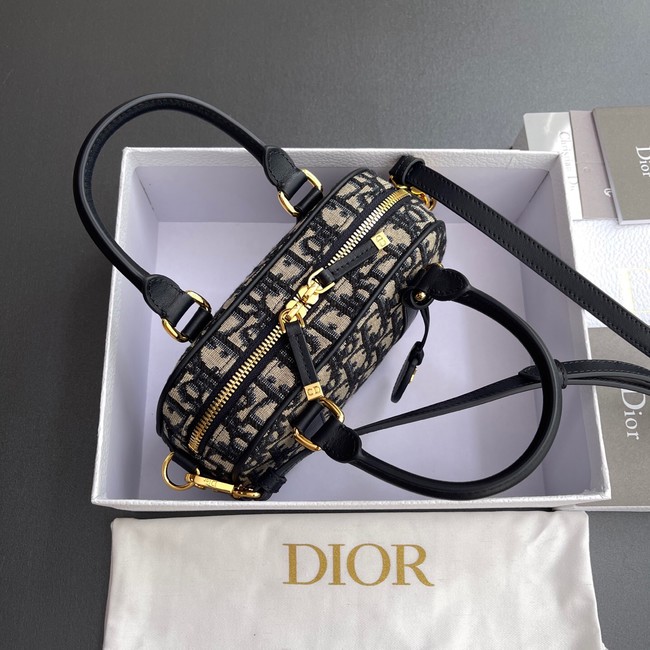 D-Vibe East-West Nano Bag Blue Dior Oblique Jacquard S2388UTZQ