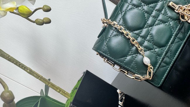 My Dior Mini Bag Cannage Lambskin S0980ONMJ dark green