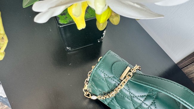 My Dior Mini Bag Cannage Lambskin S0980ONMJ dark green
