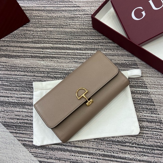 Gucci Softbit continental wallet 828147 gray