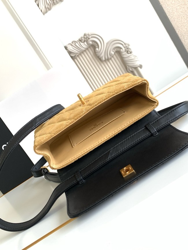 Chanel MINI FLAP BAG AS4677 TAN