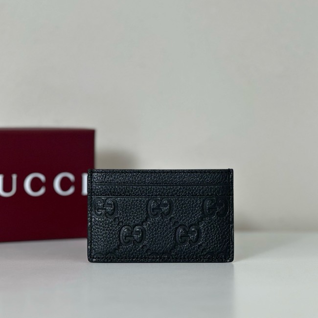 Gucci Imprint card case 835151 black