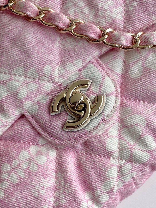 Chanel Flap Bag AS5454 Light Pink & White