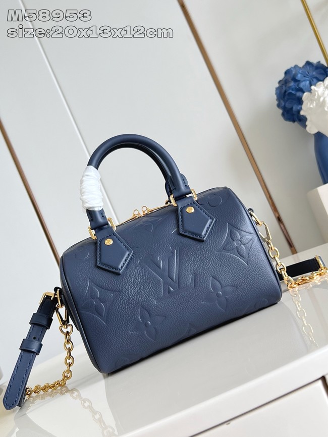 Louis Vuitton Speedy Bandouliere 20 M14200 Navy
