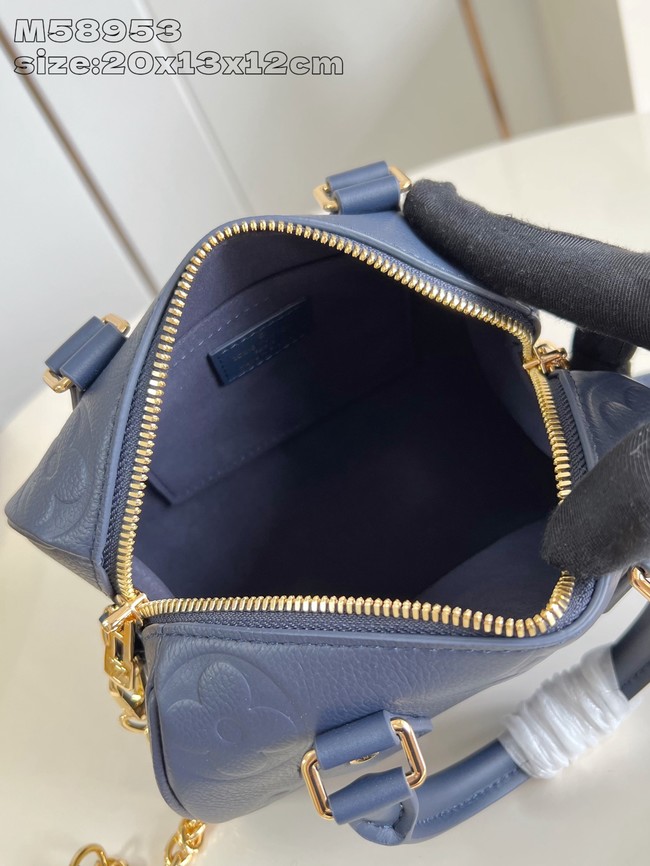 Louis Vuitton Speedy Bandouliere 20 M14200 Navy