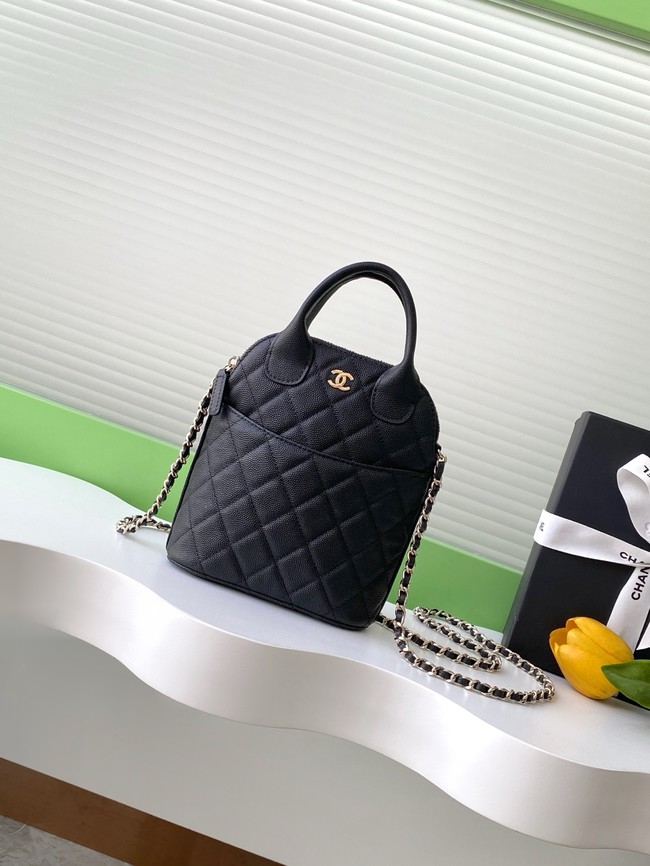 Chanel MINI TOTE BAG Calfskin AS4742 black