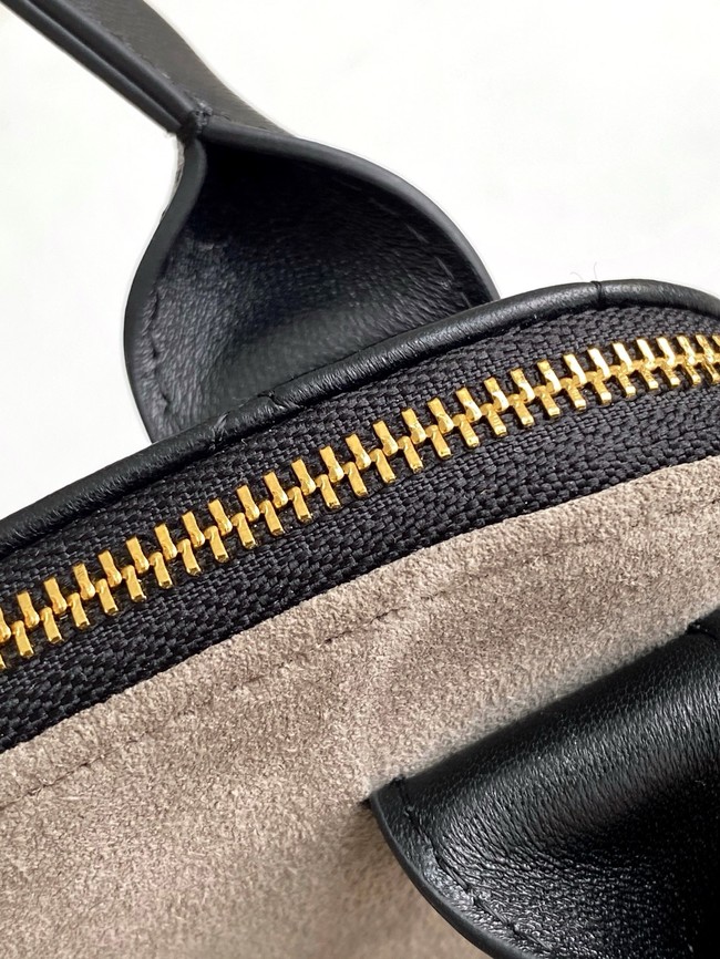 Chanel MINI TOTE BAG Suede Calfskin AS4742 black&gray