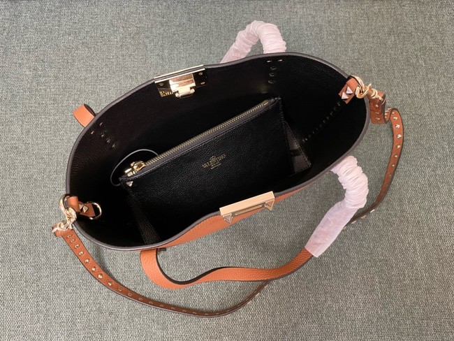VALENTINO VLOGO calfskin Shoulder Bag 0001 tan