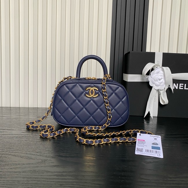 Chanel Mini Bowling Bag AS5572 Dark Blue
