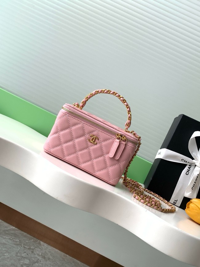 CHANEL Classic Small Vanity with Chain AP4799 pink