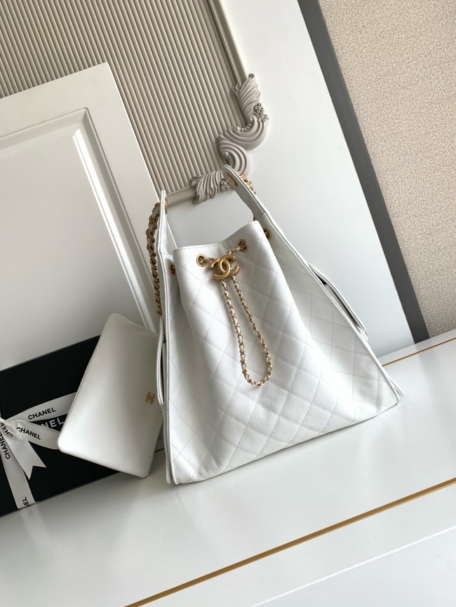 CHANEL 25 Medium Handbag AS5311 White