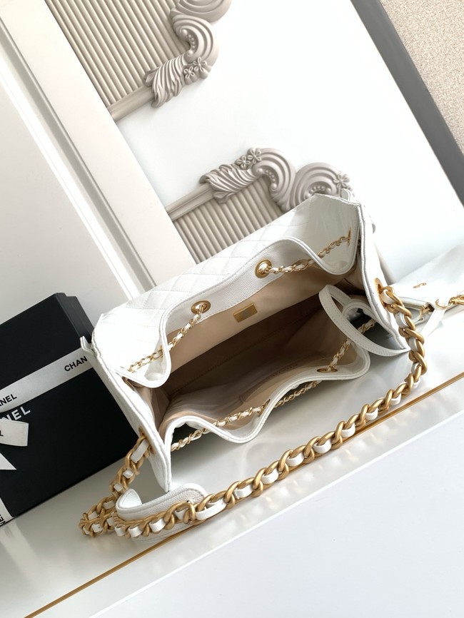 CHANEL 25 Medium Handbag AS5311 White