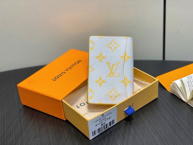 Louis Vuitton Pocket Organizer M14769 Gray&Yellow