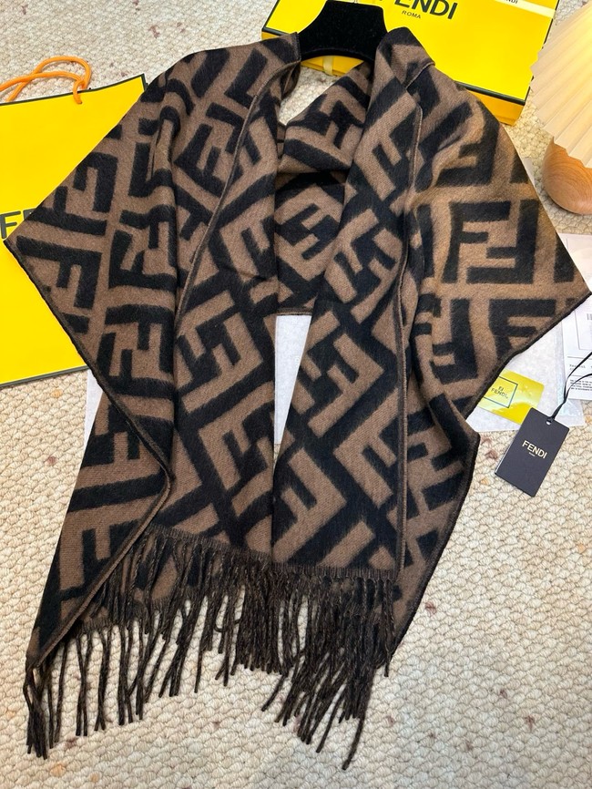 Fendi FF classic pattern cashmere scarf XT262