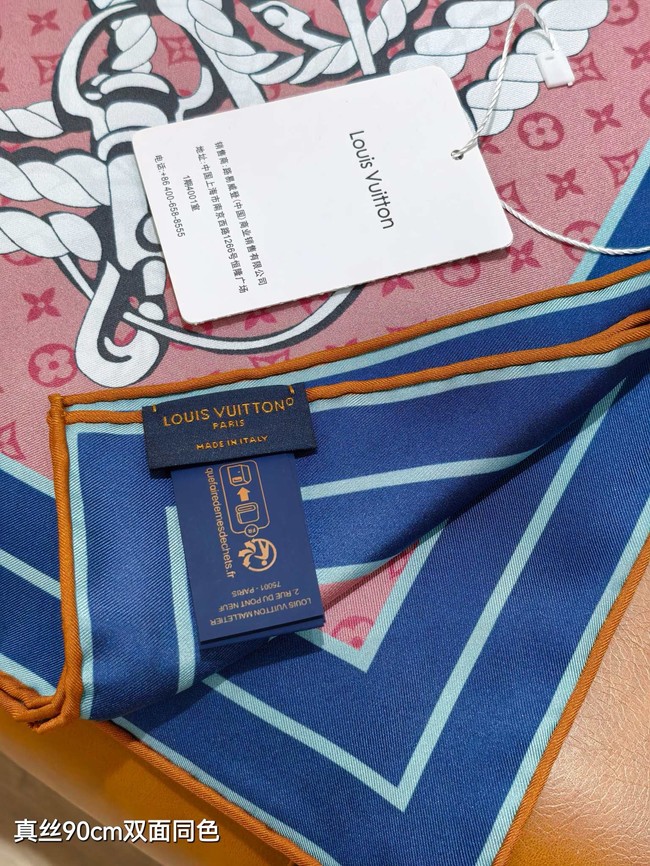 Louis Vuitton Square Scarf Silk Jacquard XT280