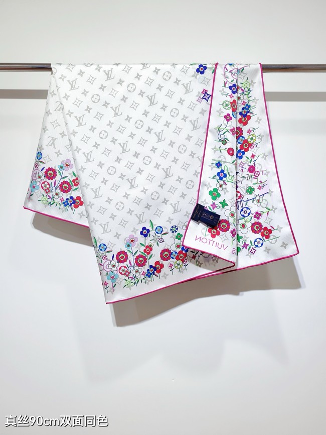 Louis Vuitton Square Scarf Silk Jacquard XT282