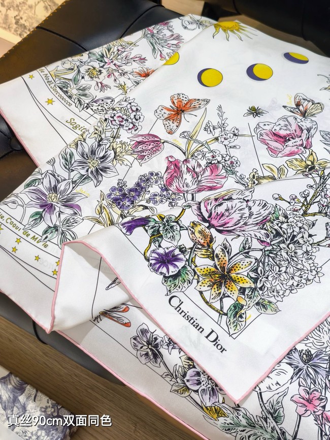 Dior Silk Twill Square Scarf KY073