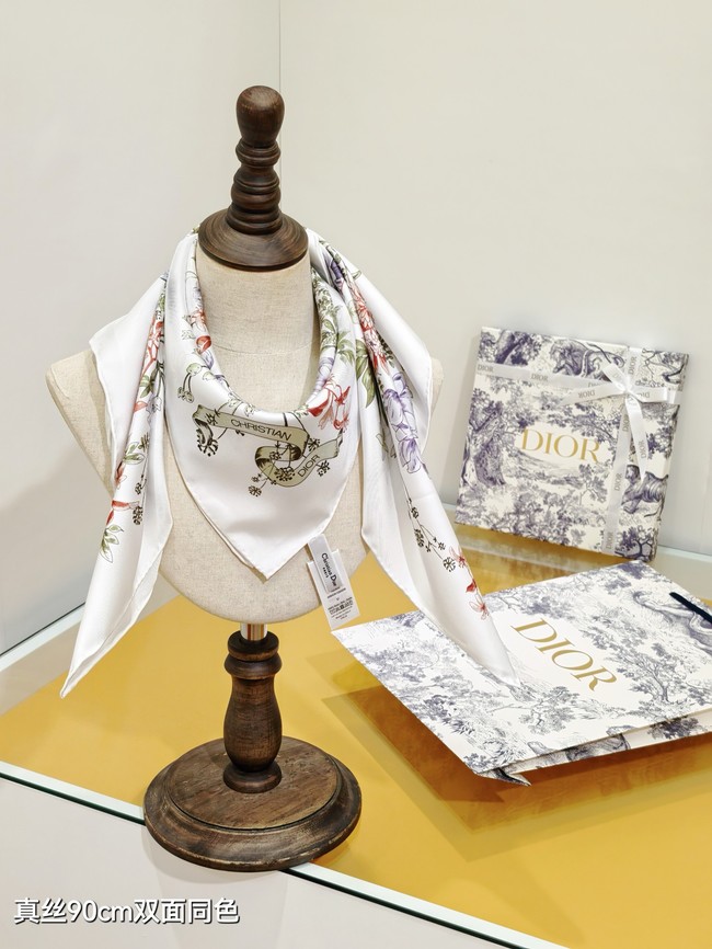 Dior Silk Twill Square Scarf KY074