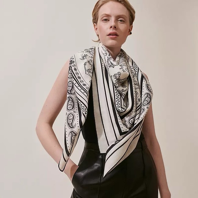 Hermes Shawl Cashmere and Silk KY132