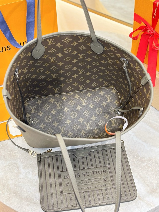 Louis Vuitton NEW - REVERSIBLE Neverfull Inside Out MM M25664 Smoke