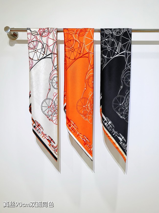 Hermes 90 Square Scarf Silk Twill KY165