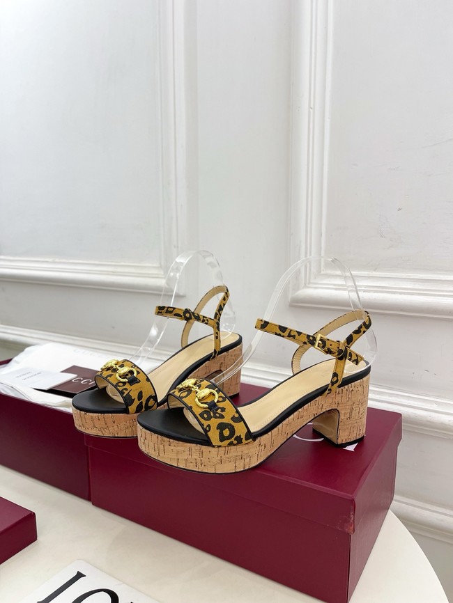 Gucci Womens Horsebit flatform sandal 45096-3