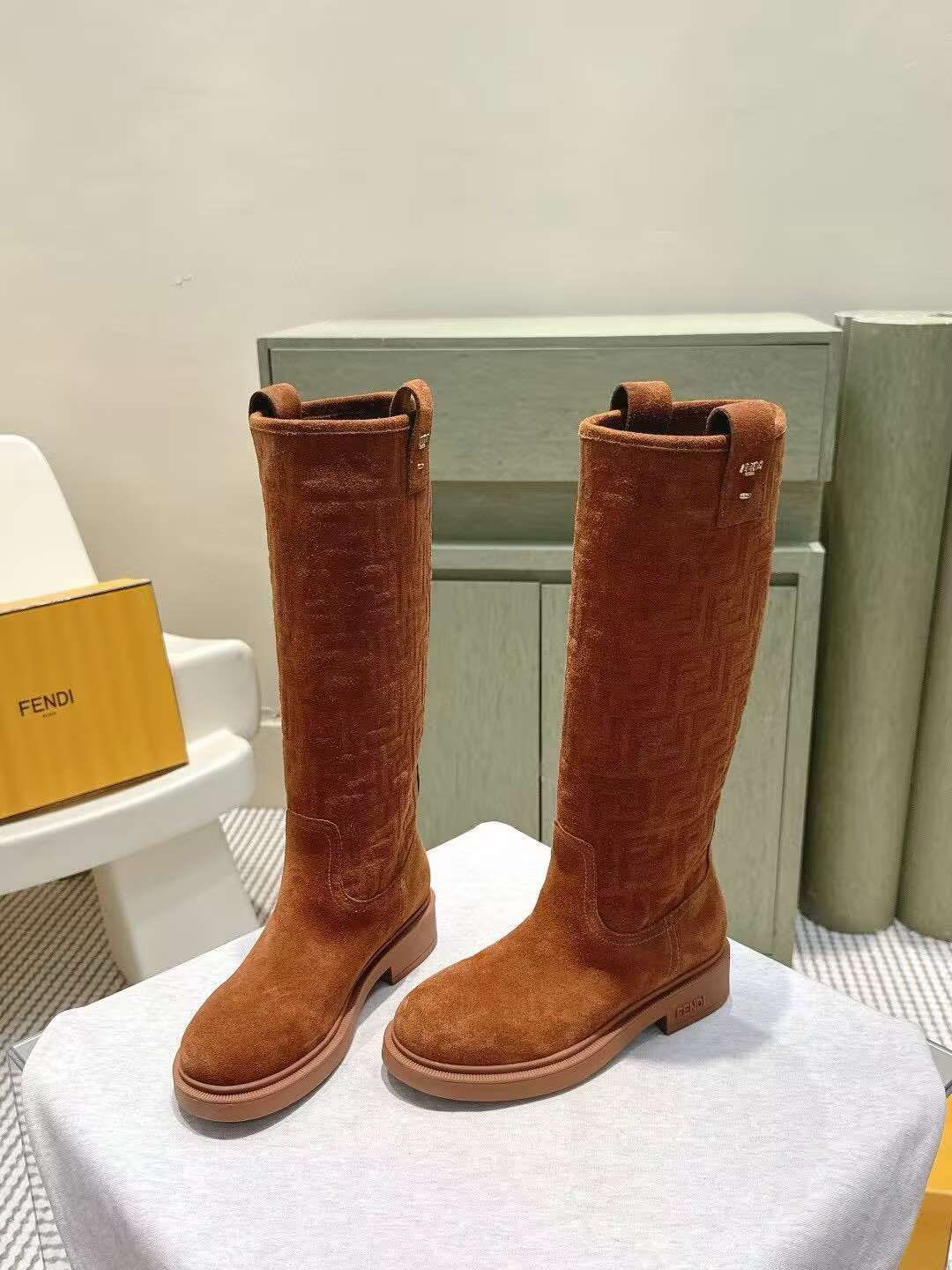 Fendi Boots FB6320 Brown