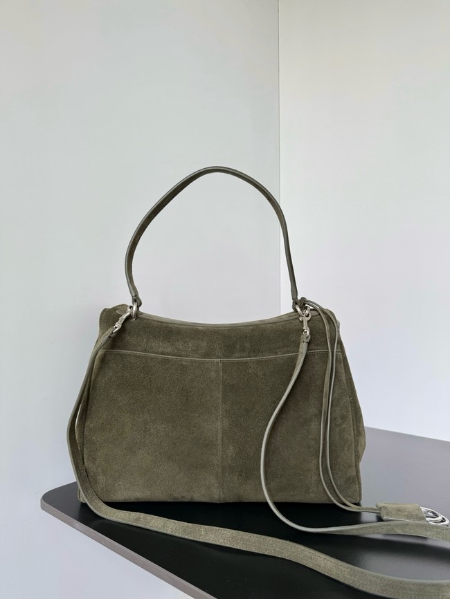 Balenciaga Rodeo Handbag Large suede calfskin 795458 green