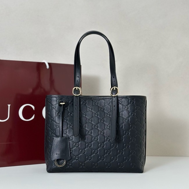 Gucci GG Emblem medium tote bag 847456 black