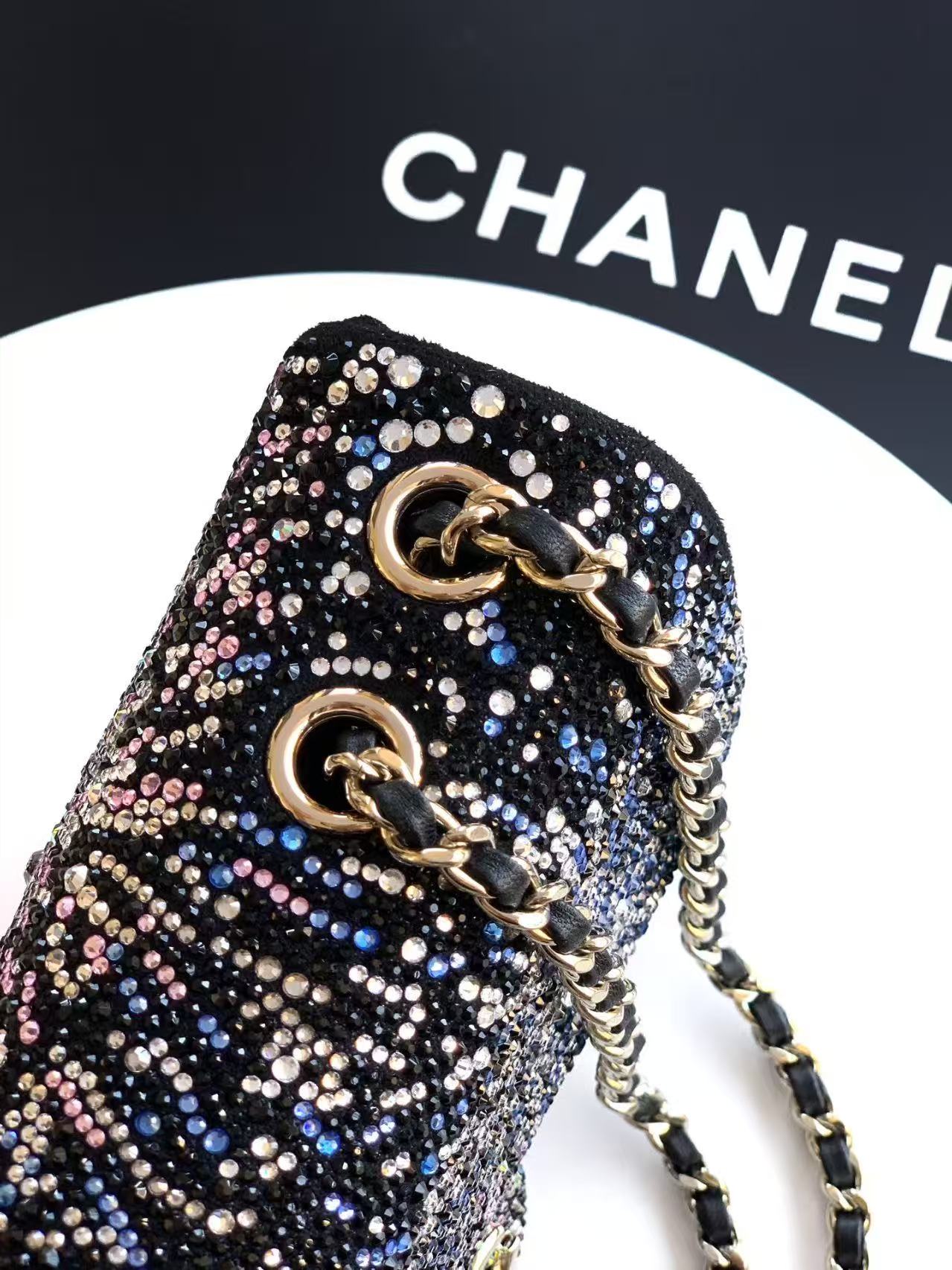 Chanel Starry Sky Diamond Inlay Flat Bag CF6171 Chanel Starry Sky Diamond Inlay Flat Bag CF6171