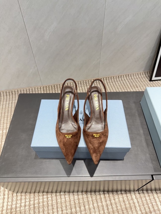Prada leather slingback pumps 1I901M-2