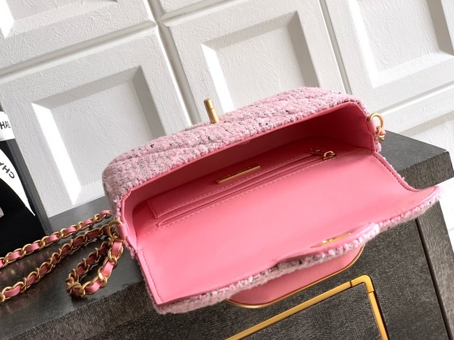 Chanel Flap Bag With Top Handle AS5805 PINK