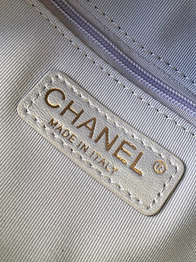 Chanel Lambskin Bowling Bag AS5791 Silver