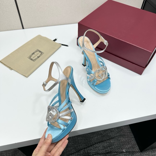 GUCCI Womens pump with crystal Interlocking G 21045-2