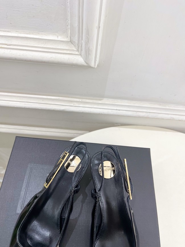Saint Laurent JEANNE slingback pumps leather 21051-5