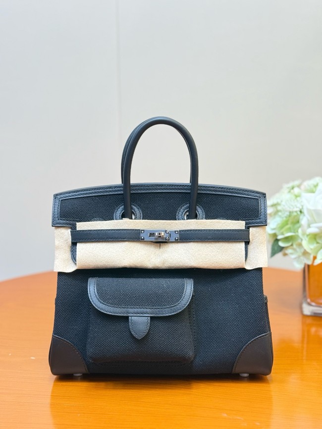 Hermes Birkin Toile & Cuir H6987-6