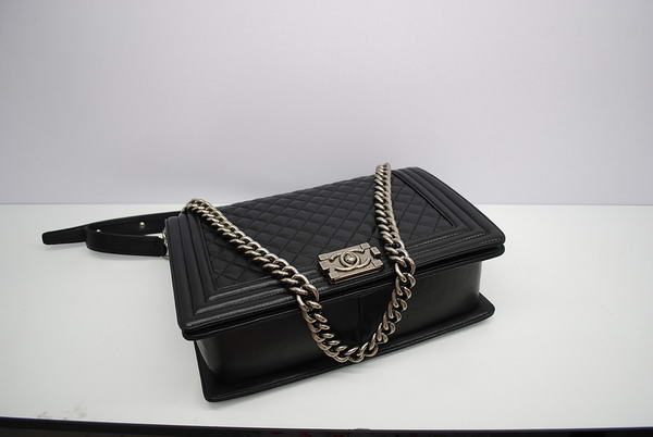 Chanel Boy Flap Shoulder Bag A30171 Black Sheepskin Leather Chanel Boy Flap Shoulder Bag A30171 Black Sheepskin Leather