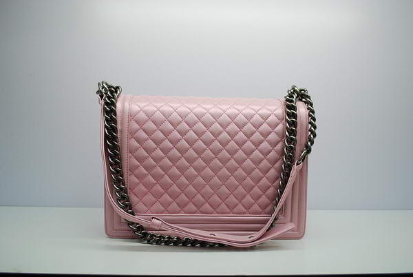Chanel Boy Flap Shoulder Bag A30171 Pink Sheepskin Leather