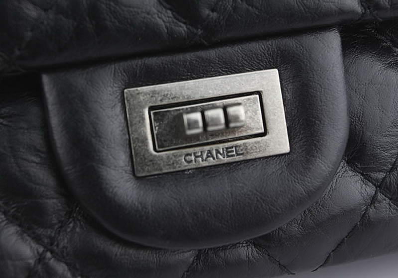 Chanel Classic Flap Bag A37587 Original Leather Black Silver