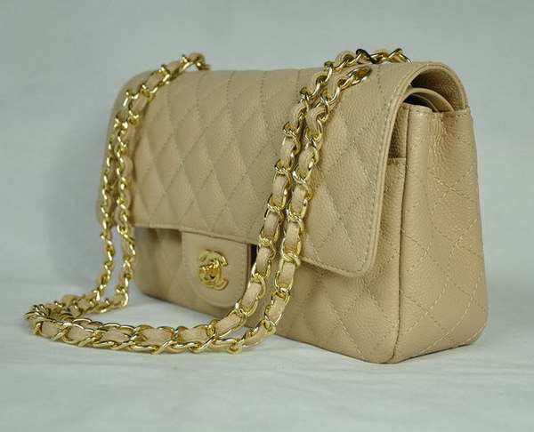 Chanel 2.55 Quilted Flap Bag 1112 Apricot with Gold Hardware