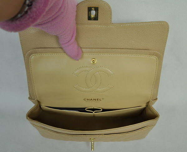Chanel 2.55 Quilted Flap Bag 1112 Apricot with Gold Hardware