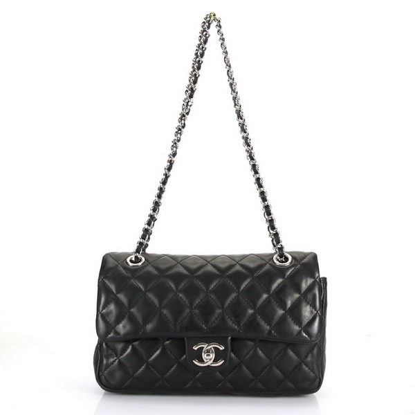 Chanel Classic Flap Bag Original Leather A1112 Black