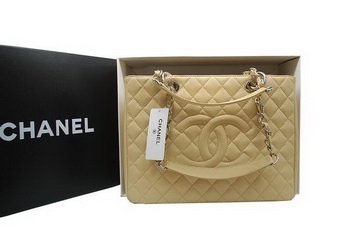 Hot Style Chanel GST Caviar Leather Coco Bag A36092 Cream Silver