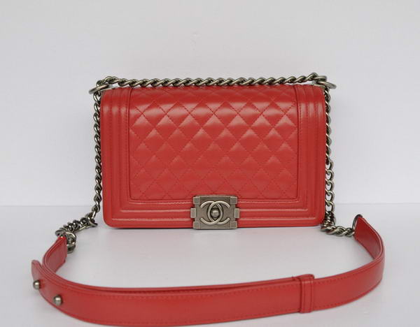 Chanel Le Boy Flap Shoulder Bag A67086 Red