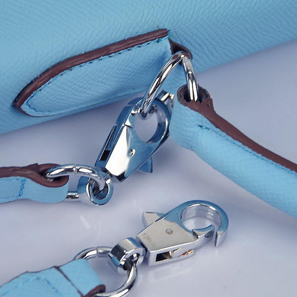 Hermes Kelly 32cm Bags Togo Leather Light Blue