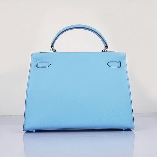 Hermes Kelly 32cm Bags Togo Leather Light Blue