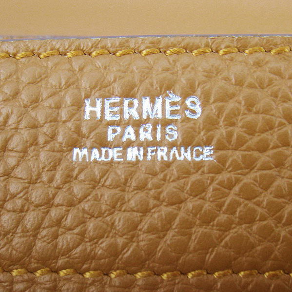 Hermes Sac Depeche 38cm Briefcase Clemence Camel