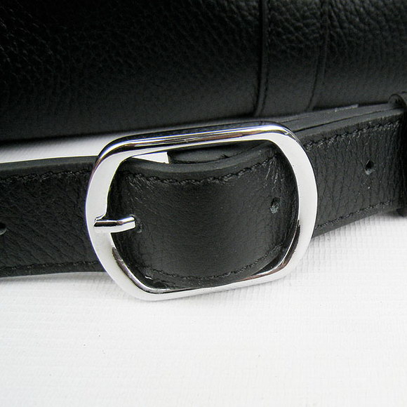 Hermes Black Cow Leather Messenger Bags H2811