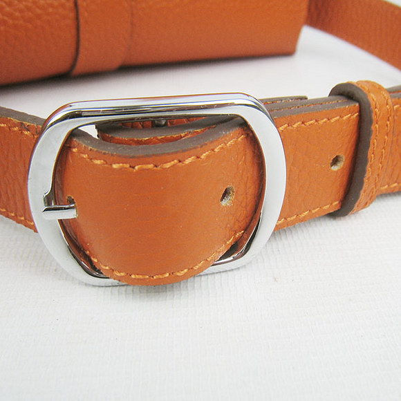 Hermes Orange Cow Leather Messenger Bags H2811