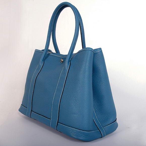 Hermes Garden Party 36CM Bag Clemence Blue